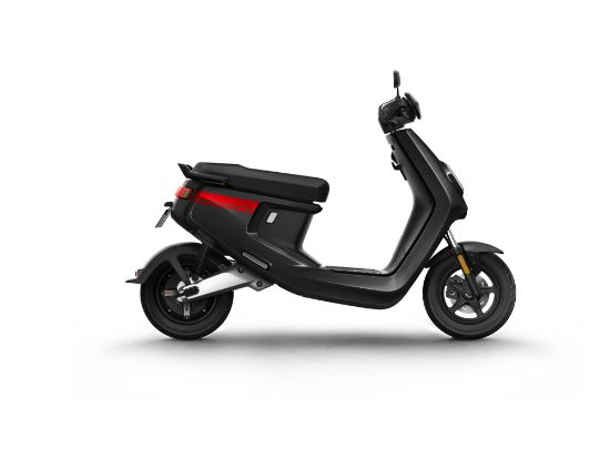 NIU MQi+ SPORT/ EXTENDED range / battery 48V 42Ah / BLACK WITH RED STRIPES 45km/h NIU0013 1 NIU-MQi SPORT-SR-BLACK-RED SIDE